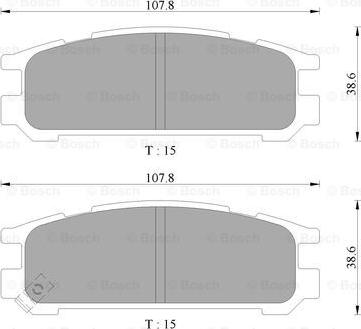 BOSCH 0 986 AB2 052 - Kit pastiglie freno, Freno a disco autozon.pro