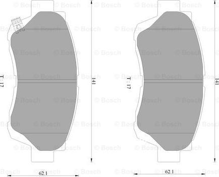 BOSCH 0 986 AB2 068 - Kit pastiglie freno, Freno a disco autozon.pro