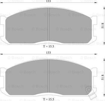 BOSCH 0 986 AB2 006 - Kit pastiglie freno, Freno a disco autozon.pro