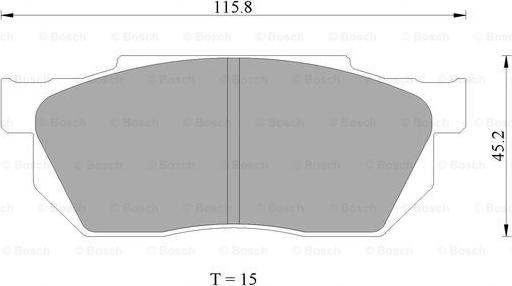 BOSCH 0 986 AB2 000 - Kit pastiglie freno, Freno a disco autozon.pro