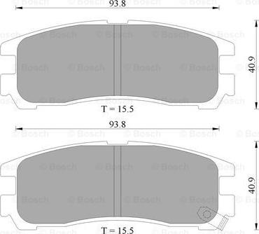 BOSCH 0 986 AB2 011 - Kit pastiglie freno, Freno a disco autozon.pro