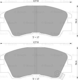 BOSCH 0 986 AB2 013 - Kit pastiglie freno, Freno a disco autozon.pro