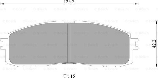 BOSCH 0 986 AB2 080 - Kit pastiglie freno, Freno a disco autozon.pro