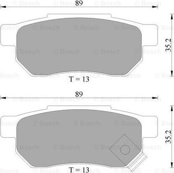 BOSCH 0 986 AB2 033 - Kit pastiglie freno, Freno a disco autozon.pro