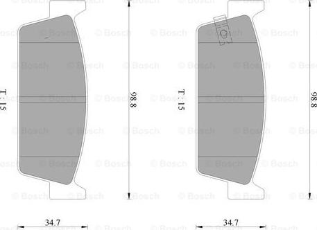 BOSCH 0 986 AB2 079 - Kit pastiglie freno, Freno a disco autozon.pro