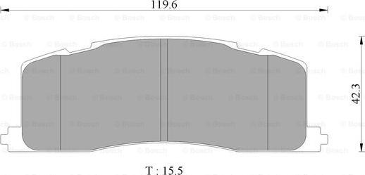 BOSCH 0 986 AB2 075 - Kit pastiglie freno, Freno a disco autozon.pro