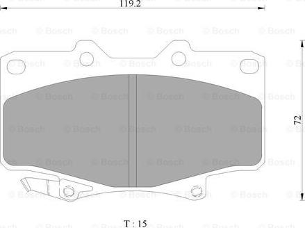 BOSCH 0 986 AB2 073 - Kit pastiglie freno, Freno a disco autozon.pro