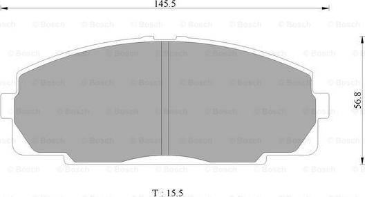 BOSCH 0 986 AB2 072 - Kit pastiglie freno, Freno a disco autozon.pro