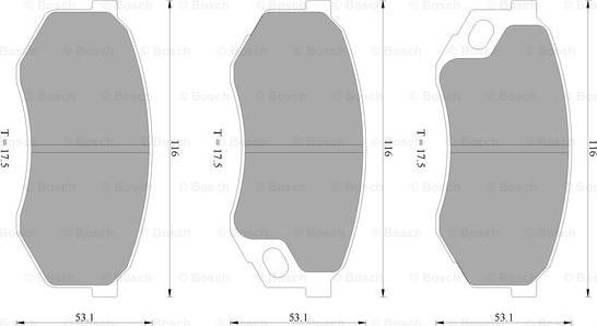 BOSCH 0 986 AB2 399 - Kit pastiglie freno, Freno a disco autozon.pro