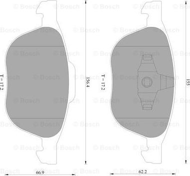 BOSCH 0 986 AB2 395 - Kit pastiglie freno, Freno a disco autozon.pro