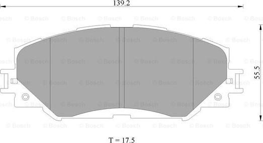 BOSCH 0 986 AB2 396 - Kit pastiglie freno, Freno a disco autozon.pro