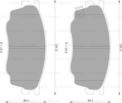 BOSCH 0 986 AB2 390 - Kit pastiglie freno, Freno a disco autozon.pro