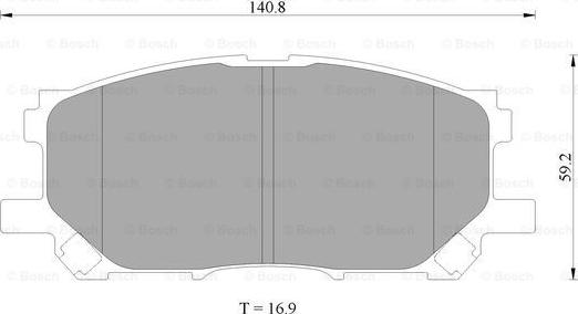 BOSCH 0 986 AB2 391 - Kit pastiglie freno, Freno a disco autozon.pro