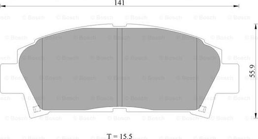 BOSCH 0 986 AB2 398 - Kit pastiglie freno, Freno a disco autozon.pro