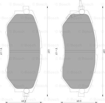 BOSCH 0 986 AB2 393 - Kit pastiglie freno, Freno a disco autozon.pro