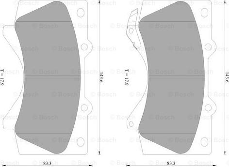 BOSCH 0 986 AB2 397 - Kit pastiglie freno, Freno a disco autozon.pro