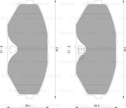 BOSCH 0 986 AB2 345 - Kit pastiglie freno, Freno a disco autozon.pro