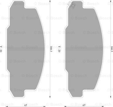 BOSCH 0 986 AB2 347 - Kit pastiglie freno, Freno a disco autozon.pro