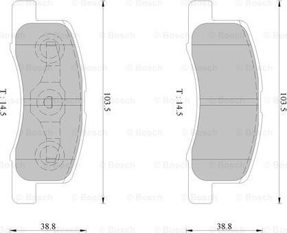 BOSCH 0 986 AB2 355 - Kit pastiglie freno, Freno a disco autozon.pro