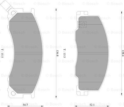 BOSCH 0 986 AB2 351 - Kit pastiglie freno, Freno a disco autozon.pro