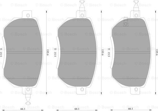 BOSCH 0 986 AB2 369 - Kit pastiglie freno, Freno a disco autozon.pro