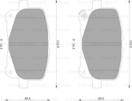 BOSCH 0 986 AB2 360 - Kit pastiglie freno, Freno a disco autozon.pro