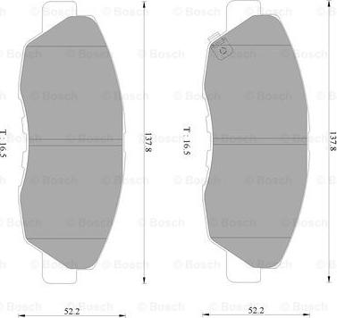 BOSCH 0 986 AB2 363 - Kit pastiglie freno, Freno a disco autozon.pro