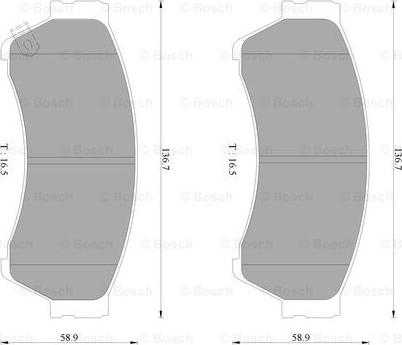 BOSCH 0 986 AB2 302 - Kit pastiglie freno, Freno a disco autozon.pro