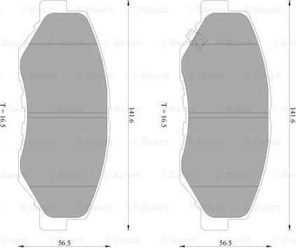 BOSCH 0 986 AB2 385 - Kit pastiglie freno, Freno a disco autozon.pro