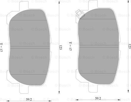 BOSCH 0 986 AB2 386 - Kit pastiglie freno, Freno a disco autozon.pro