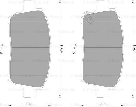 BOSCH 0 986 AB2 382 - Kit pastiglie freno, Freno a disco autozon.pro