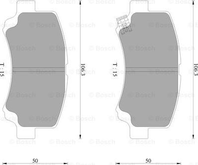 BOSCH 0 986 AB2 336 - Kit pastiglie freno, Freno a disco autozon.pro