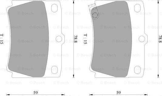 BOSCH 0 986 AB2 331 - Kit pastiglie freno, Freno a disco autozon.pro