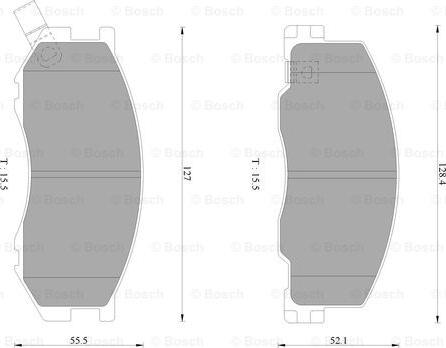 BOSCH 0 986 AB2 333 - Kit pastiglie freno, Freno a disco autozon.pro