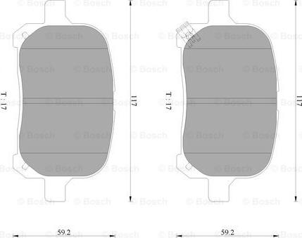 BOSCH 0 986 AB2 326 - Kit pastiglie freno, Freno a disco autozon.pro