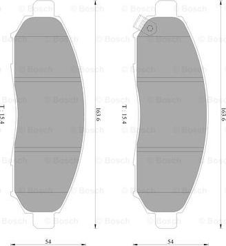 BOSCH 0 986 AB2 372 - Kit pastiglie freno, Freno a disco autozon.pro