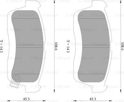 BOSCH 0 986 AB2 290 - Kit pastiglie freno, Freno a disco autozon.pro