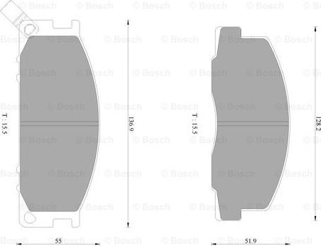 BOSCH 0 986 AB2 249 - Kit pastiglie freno, Freno a disco autozon.pro