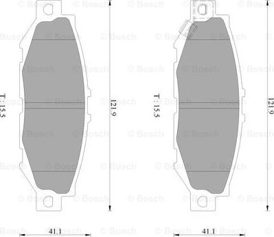 BOSCH 0 986 AB2 243 - Kit pastiglie freno, Freno a disco autozon.pro