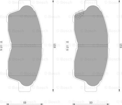 BOSCH 0 986 AB2 242 - Kit pastiglie freno, Freno a disco autozon.pro