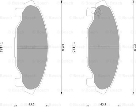 BOSCH 0 986 AB2 257 - Kit pastiglie freno, Freno a disco autozon.pro