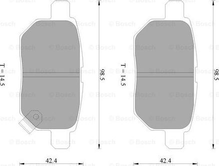 BOSCH 0 986 AB2 269 - Kit pastiglie freno, Freno a disco autozon.pro