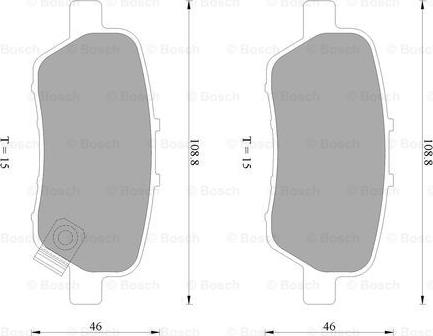 BOSCH 0 986 AB2 264 - Kit pastiglie freno, Freno a disco autozon.pro