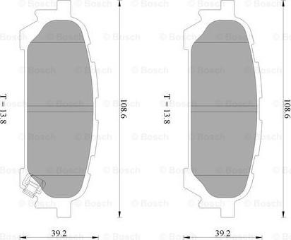 BOSCH 0 986 AB2 261 - Kit pastiglie freno, Freno a disco autozon.pro