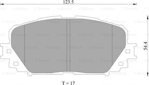 BOSCH 0 986 AB2 268 - Kit pastiglie freno, Freno a disco autozon.pro