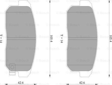 BOSCH 0 986 AB2 262 - Kit pastiglie freno, Freno a disco autozon.pro