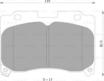 BOSCH 0 986 AB2 281 - Kit pastiglie freno, Freno a disco autozon.pro