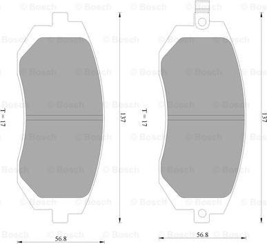 BOSCH 0 986 AB2 288 - Kit pastiglie freno, Freno a disco autozon.pro