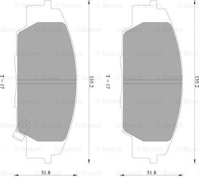 BOSCH 0 986 AB2 282 - Kit pastiglie freno, Freno a disco autozon.pro