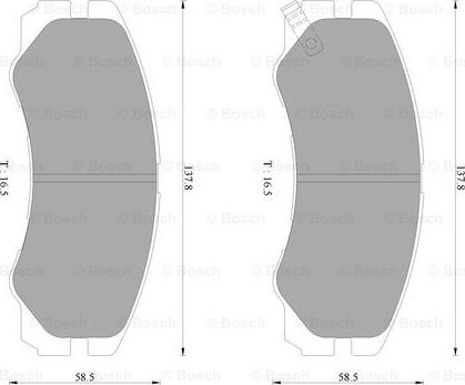 BOSCH 0 986 AB2 234 - Kit pastiglie freno, Freno a disco autozon.pro